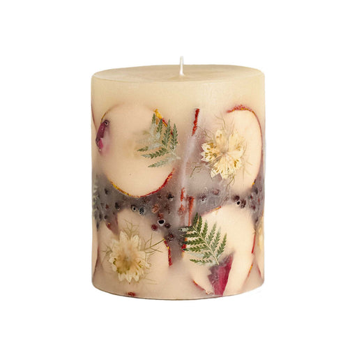 Rosy Rings Accent Botanical Candle - Spicy Apple Small Botanical Candle Tan