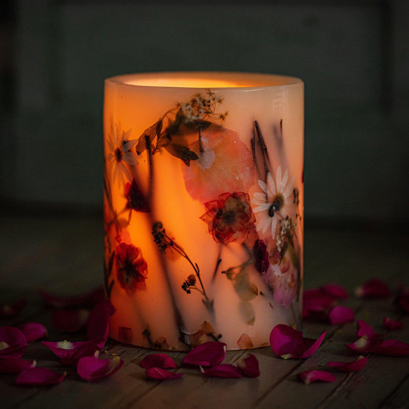Rosy Rings Signature Botanical Candle - Apricot Rose Medium Botanical Candle Chocolate