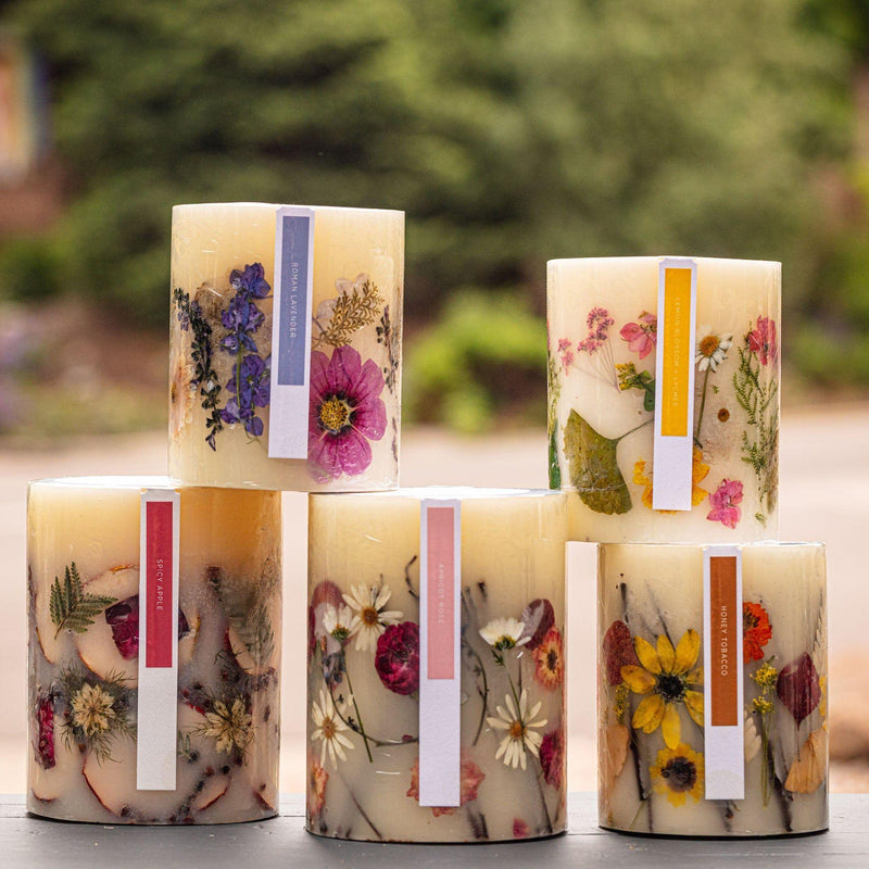 Rosy Rings Accent Botanical Candle - Honey Tobacco Small Botanical Candle Dim Gray