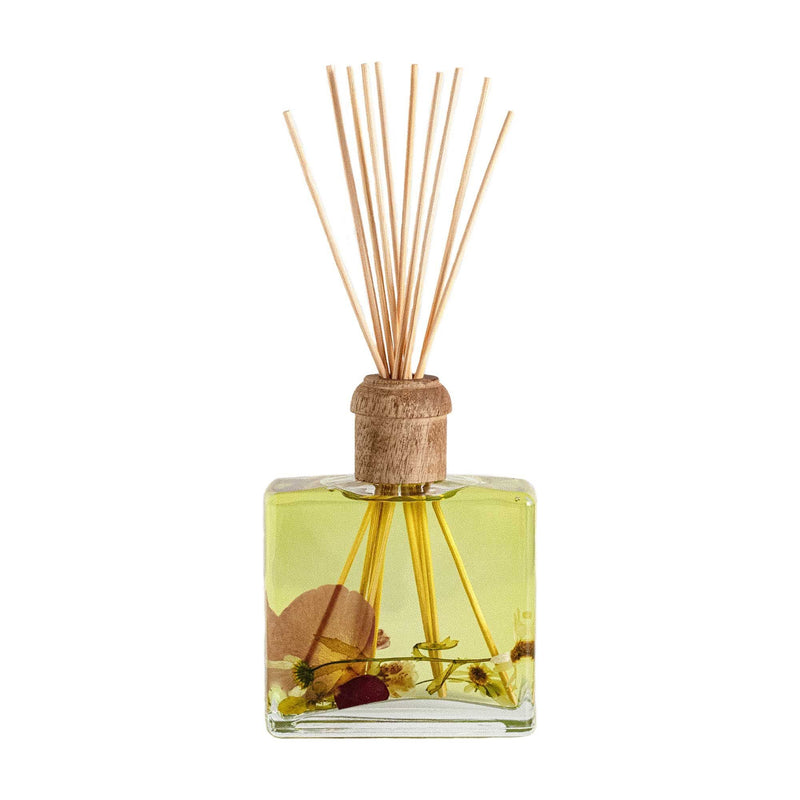 Rosy Rings Signature Botanical Reed Diffuser - Apricot Rose 13oz Botanical Diffuser Tan