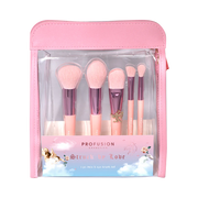 Profusion Cosmetics Dear Cupid - Struck By Love 5 PC Face & Eye Brush Set Pink