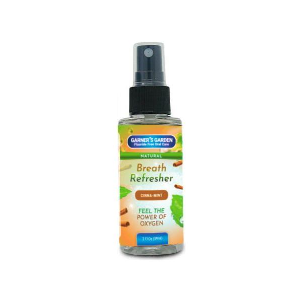 Garner's Garden Natural Breath Freshener Spray | H2O2 Breath Spray White Smoke Cinna Mint Breath Freshener / 2oz (handbag)