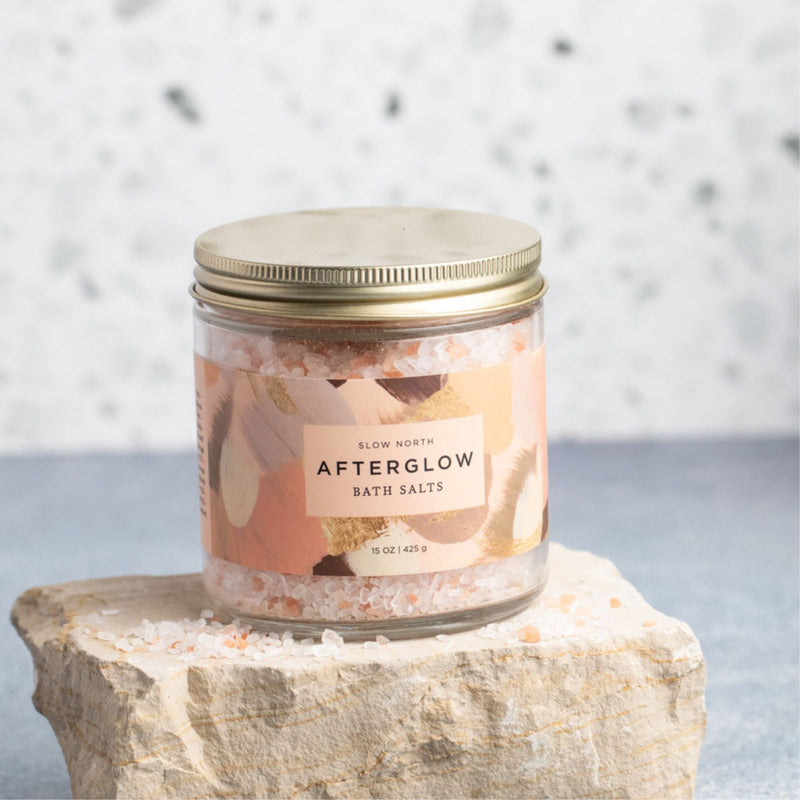 Slow North Afterglow Bath Salts - 15 oz Jar Body Care Lavender