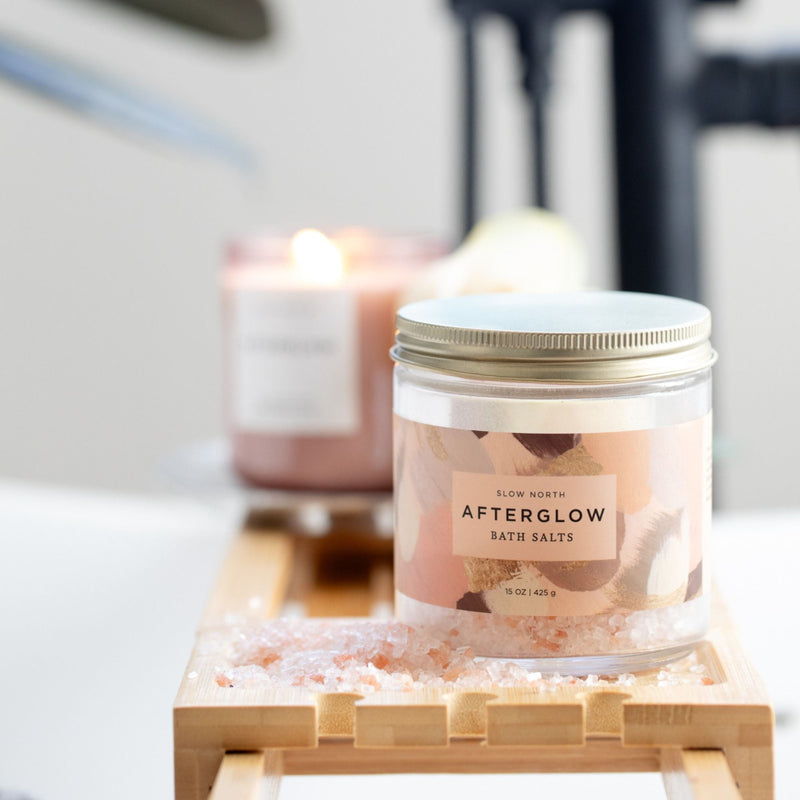 Slow North Afterglow Bath Salts - 15 oz Jar Body Care Light Gray