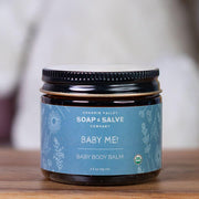 Chagrin Valley Soap & Salve Body Balm: Baby Me! Baby Balm Baby Products Gray 2 fl oz Jar