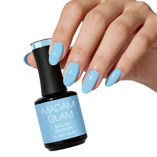 Madam Glam Baby Blue White Smoke