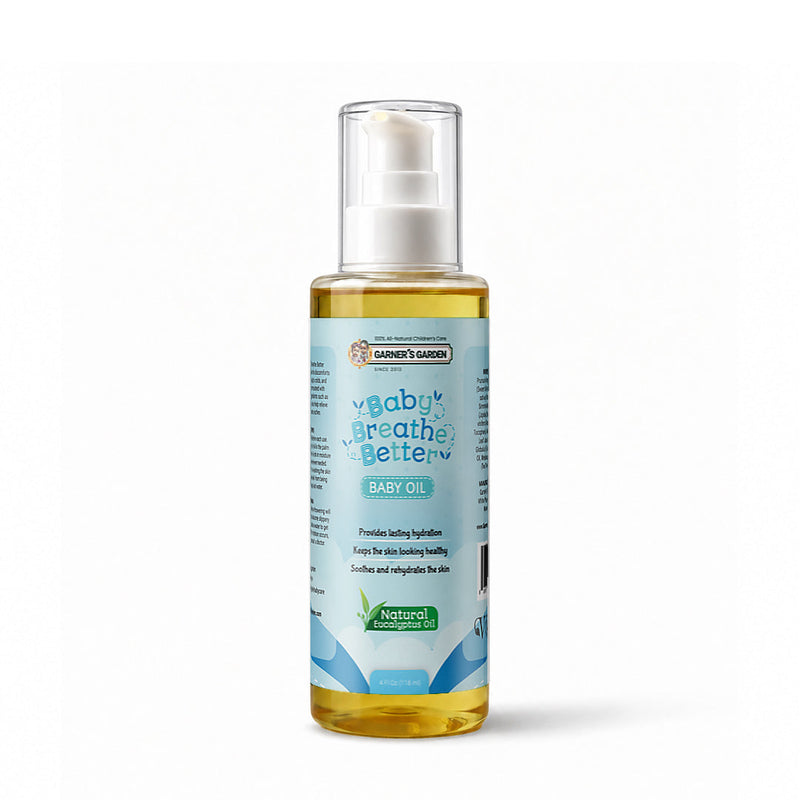 Garner's Garden Breathe Better Baby Oil Baby Care White Smoke Breathe Better Baby Oil 4oz