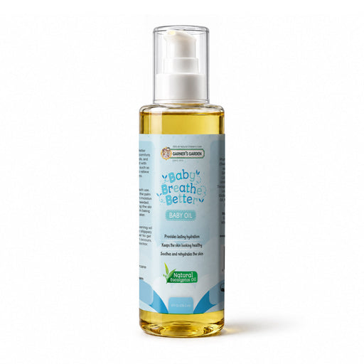 Garner's Garden Breathe Better Baby Oil Baby Care White Smoke Breathe Better Baby Oil 8oz