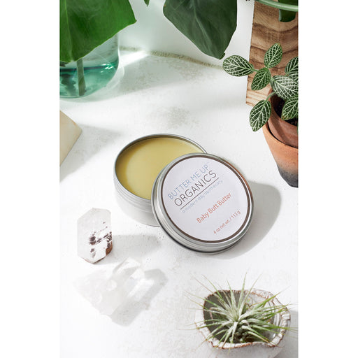 Butter Me Up Organics Baby Butt Butter / Organic Diaper Cream / Cloth Diapers Safe Baby Light Gray