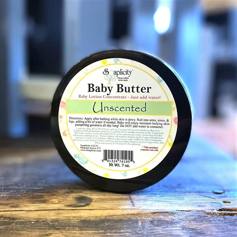 Soaplicity Baby Lotion Body Butter - Unscented for Infants & Toddlers Baby Lotion Dark Slate Gray