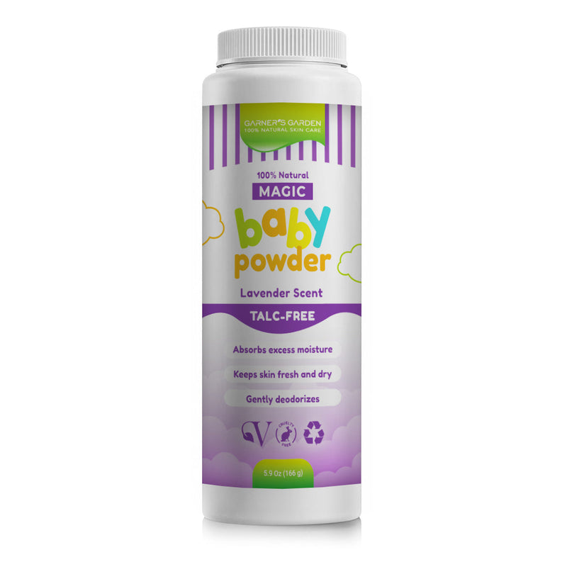 Garner's Garden Natural Baby Powder Baby Care Light Gray Lavender / 5.9oz (bottle sifter)