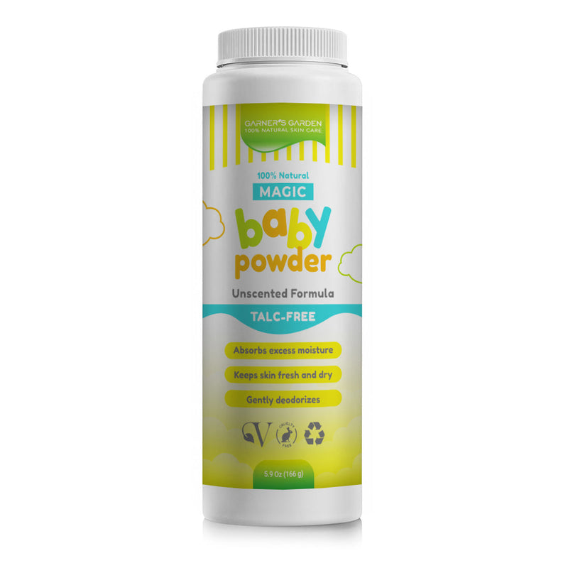 Garner's Garden Natural Baby Powder Baby Care Light Gray Unscented / 5.9oz (bottle sifter)