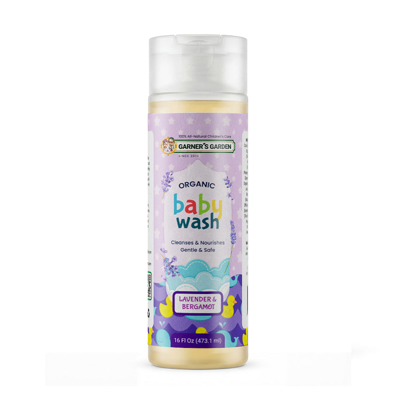 Garner's Garden Natural Organic Baby Wash | Organic Baby Care Lavender 16 oz Lavender (Large)