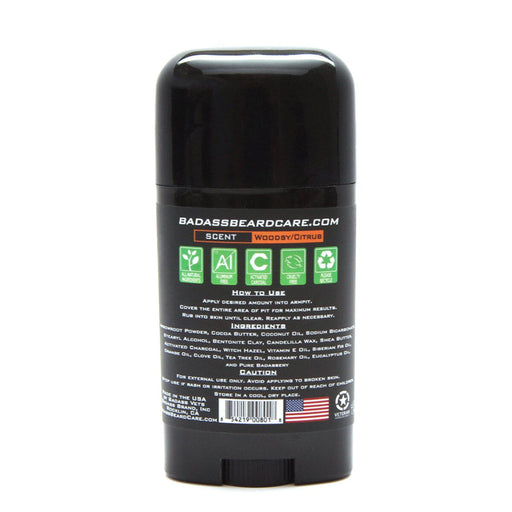 Badass Beard Care Badass Deodorant Stick DEODORANT Dark Slate Gray The Original,The Ladies Man,The Viking,The Biker,The Mountain Man,The Patriot,The Pirate,The Bushwhacker,The Outlaw,The Surfer,The Pharaoh