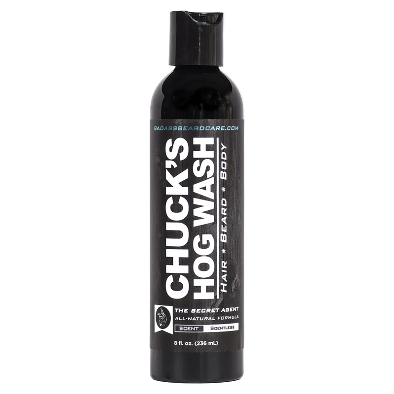 Badass Beard Care Chuck's Hog Wash - The Secret Agent HOG WASH Black BABC