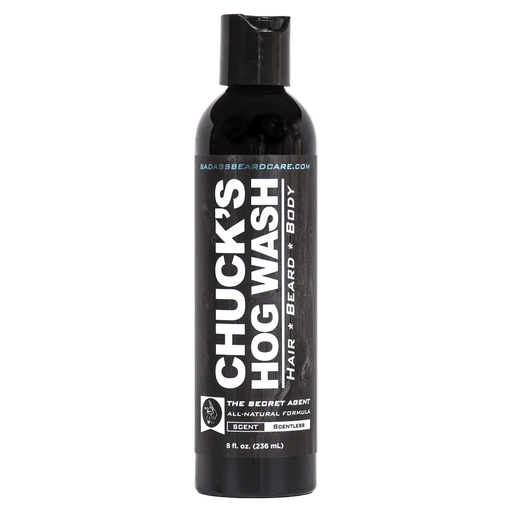 Badass Beard Care Chuck's Hog Wash - The Secret Agent HOG WASH Black BABC