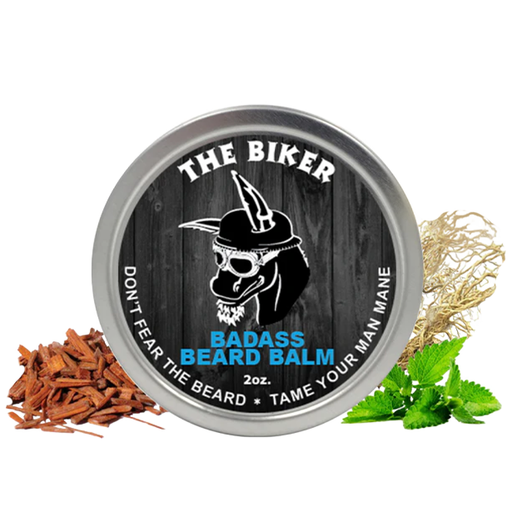 Badass Beard Care The Biker Beard Balm BALM Tan BABC