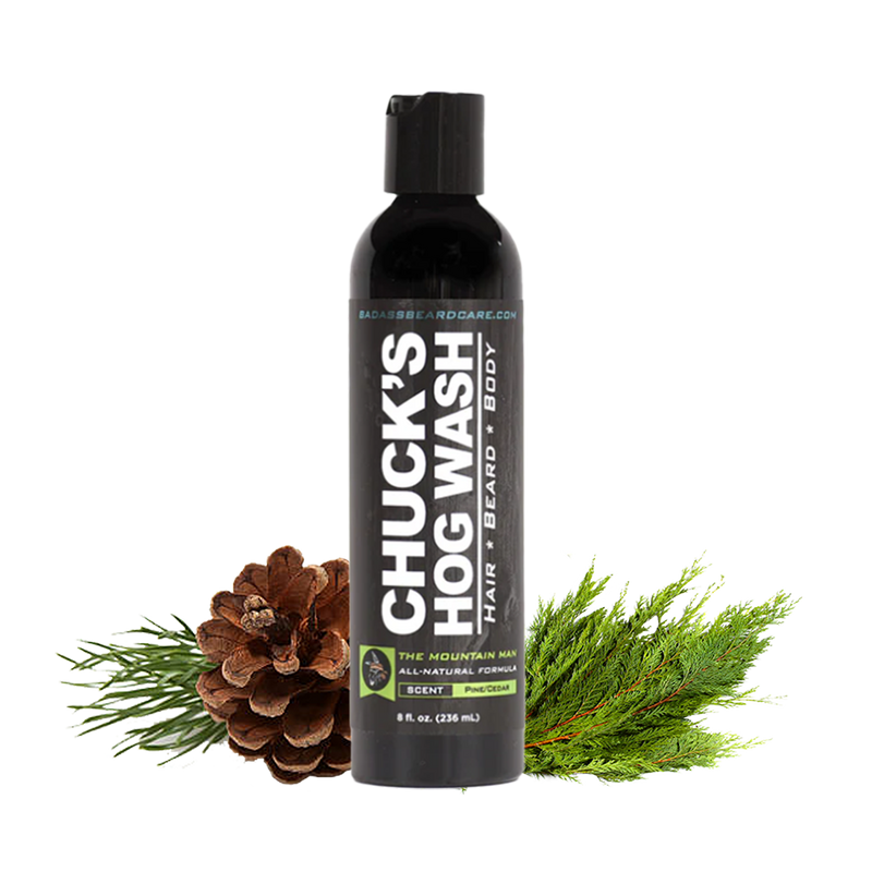 Badass Beard Care Chuck's Hog Wash - The Mountain Man HOG WASH Dark Slate Gray BABC