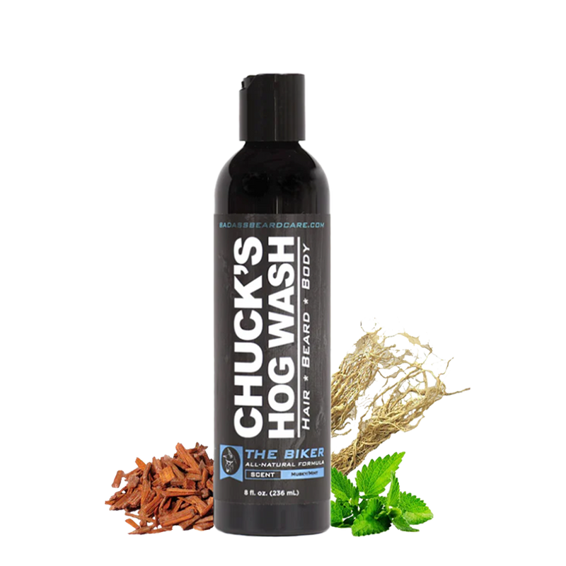 Badass Beard Care Chuck's Hog Wash - The Biker HOG WASH Dark Slate Gray BABC