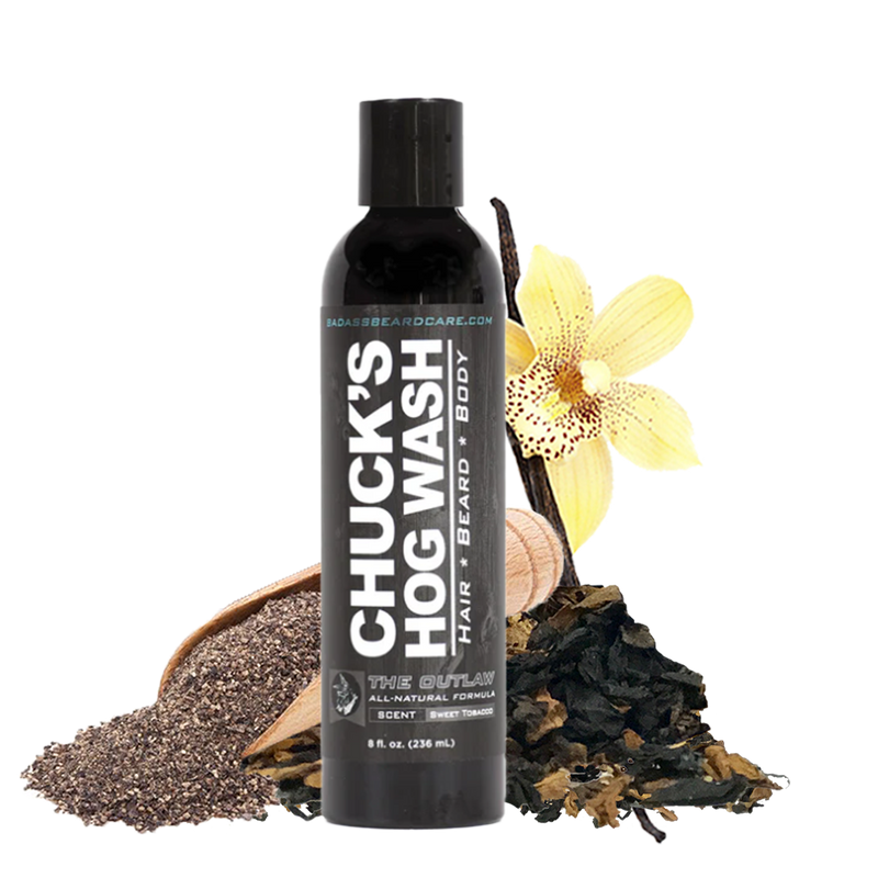 Badass Beard Care Chuck's Hog Wash - The Outlaw HOG WASH Dark Slate Gray BABC
