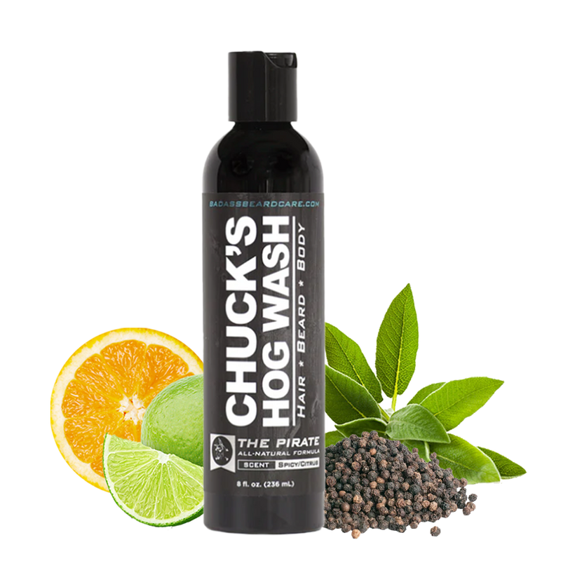 Badass Beard Care Chuck's Hog Wash - The Pirate HOG WASH Dark Slate Gray BABC
