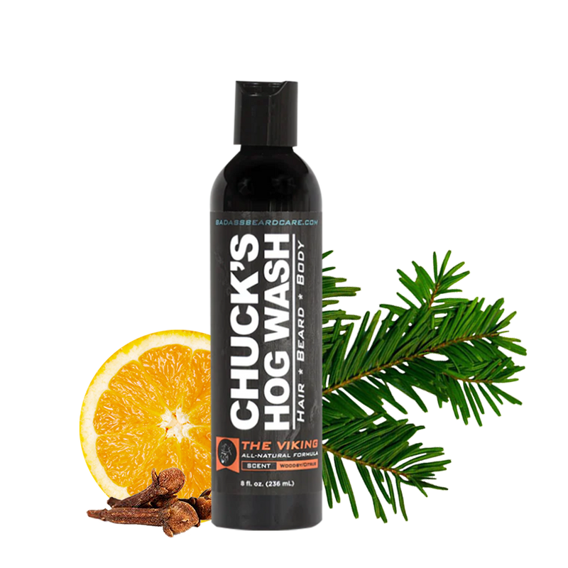 Badass Beard Care Chuck's Hog Wash - The Viking HOG WASH Sandy Brown BABC
