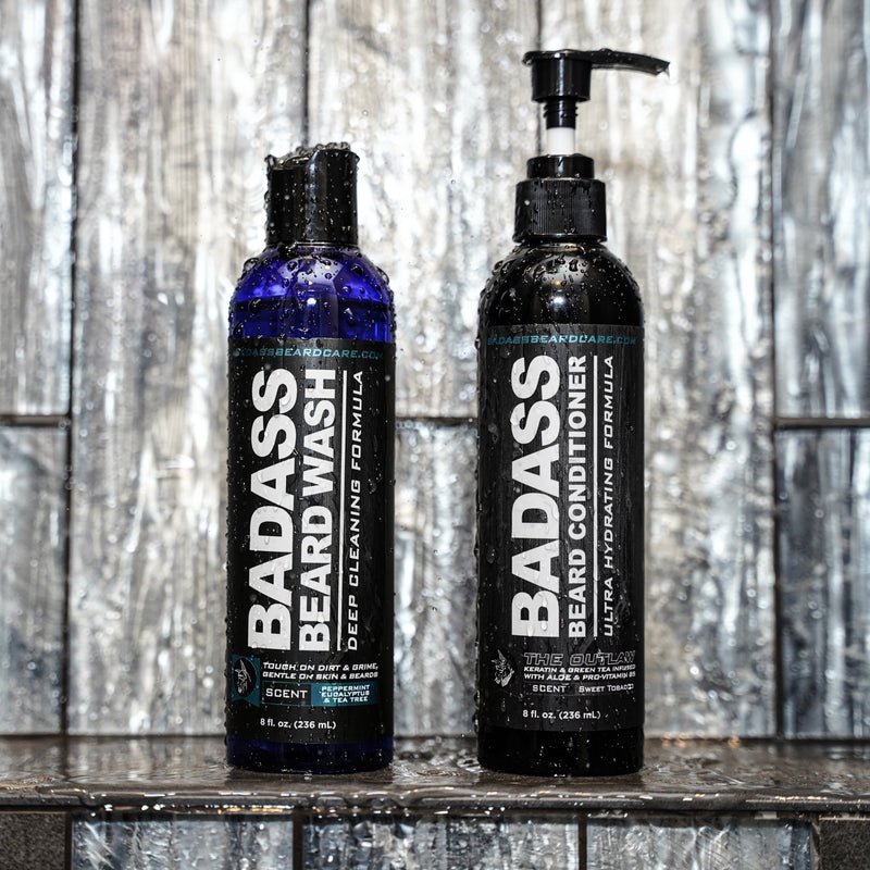 Badass Beard Care Chuck's Hog Wash - The Outlaw HOG WASH Gray BABC
