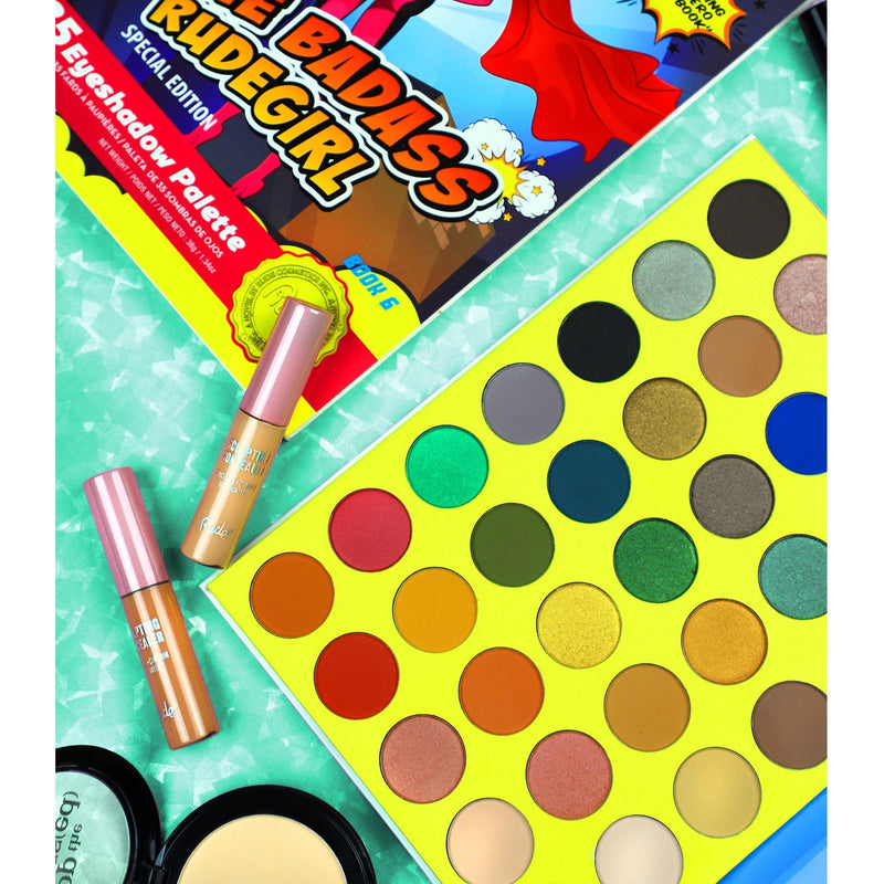 Rude Cosmetics The Badass Rudegirl 35 Eyeshadow Palette - Book 6 Eyeshadow Palettes Dark Slate Gray The Badass Rudegirl