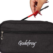 GodefroyBeauty Beauty Tools Bundle With Toiletry Bag Eyebrow brush Dark Slate Gray