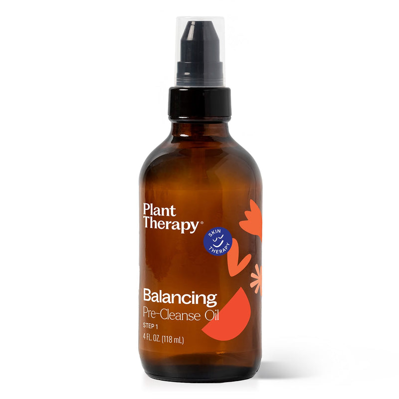 Plant Therapy Balancing Pre-Cleanse Oil Hair & Skin Care White Smoke 4 oz