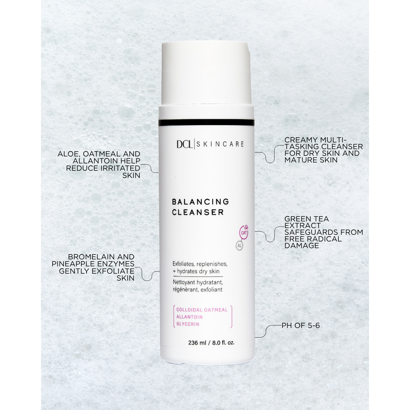 DCL Skincare Balancing Cleanser Bottle Lavender