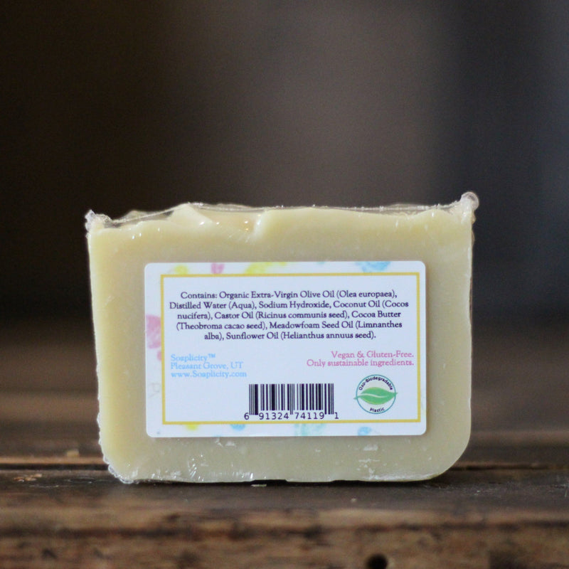 Soaplicity Bare Naked Baby - All-Natural, Unscented Bastille Soap Soap Bar Dark Slate Gray