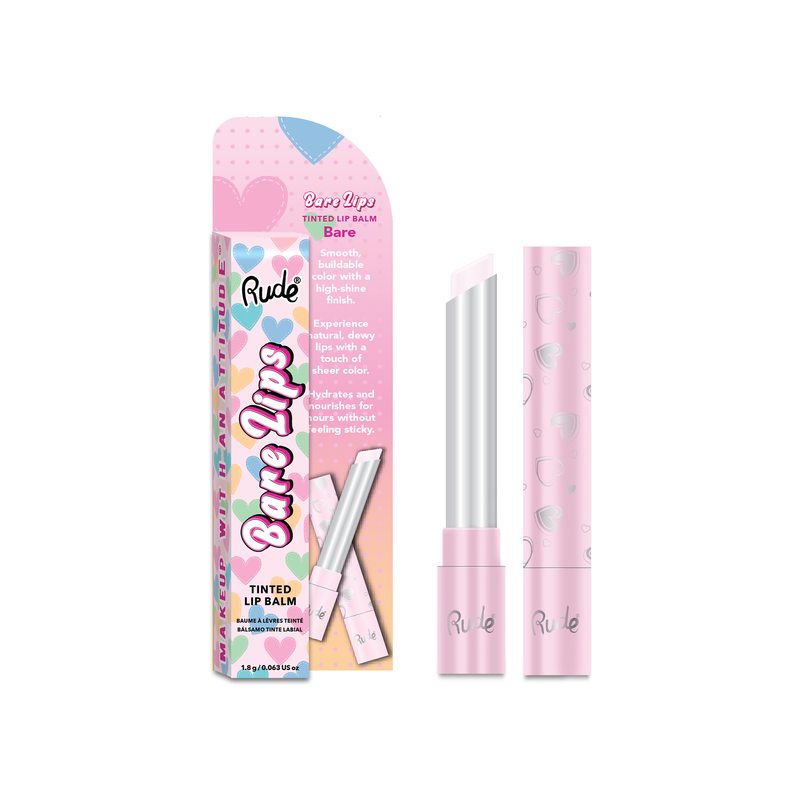 Rude Cosmetics Bare Lips Tinted Lip Balm Lip Balm White Smoke Bare