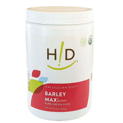 Hallelujah Diet BarleyMax - Berry Flavored (Premium Size) Dehydrated Juice Powder Brown