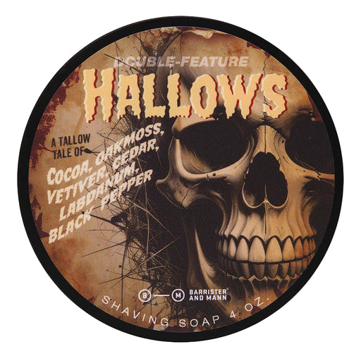 Barrister & Mann Barrister & Mann Hallows Shaving Collection Shaving Kit White Smoke Shaving Soap Tallow Base 4 Oz