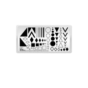UberChic Beauty Basic Shapes-01 Stamping Plate Black