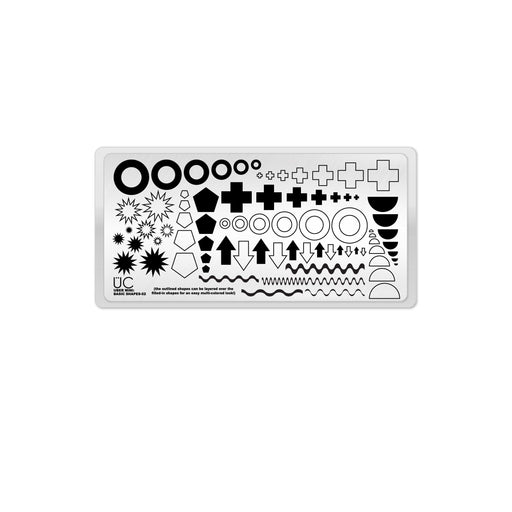 UberChic Beauty Basic Shapes-03 Stamping Plate Black