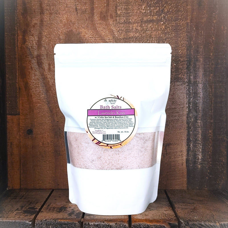 Soaplicity Lavender Kiss Bath Salts Bath Salts Dark Olive Green