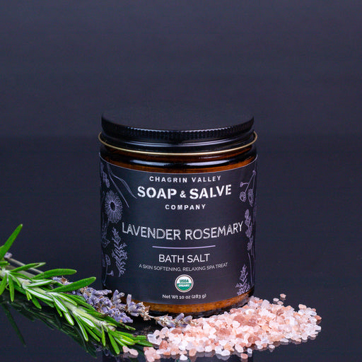 Chagrin Valley Soap & Salve Bath Salt: Lavender Rosemary Bath Salt Dark Slate Gray 10 oz net wt