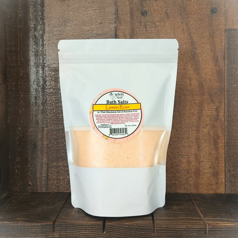 Soaplicity Lemon Rose Bath Salts Bath Salts Dim Gray