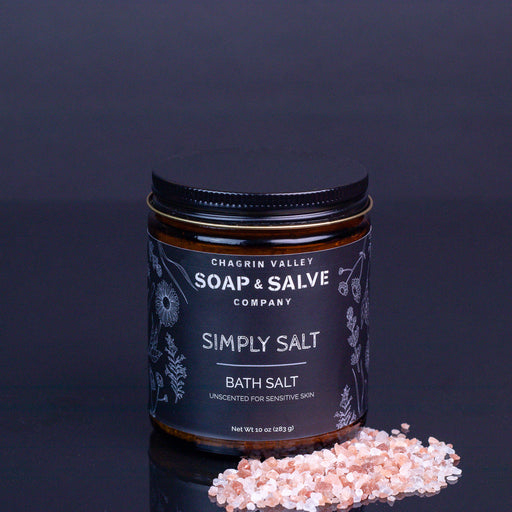 Chagrin Valley Soap & Salve Bath Salt: Simply Salts Bath Salt Dark Slate Gray 10 oz net wt