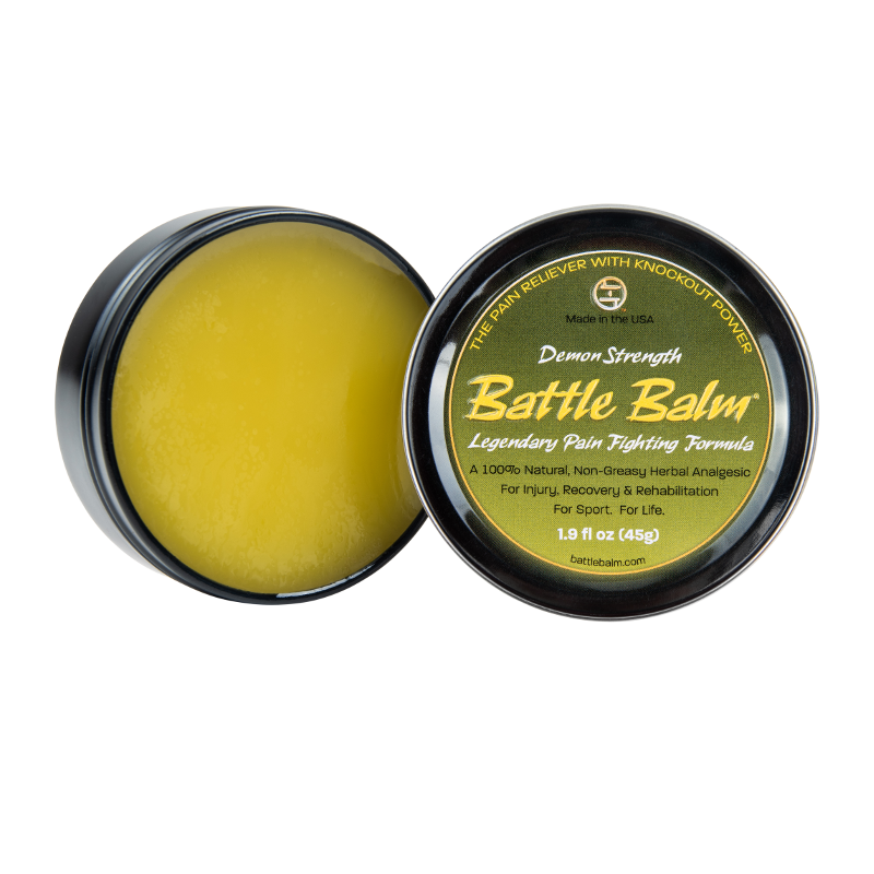 Battle Balm® Battle Balm® - Demon Strength All Natural & Organic Pain Relief Cream Topical analgesic, pain relief ointment, muscle rub Black 0.45 oz.,1.9 oz.,4.25 oz.,8.5 oz.