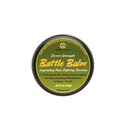 Battle Balm® Battle Balm® - Demon Strength All Natural & Organic Pain Relief Cream Topical analgesic, pain relief ointment, muscle rub Dark Olive Green 0.45 oz.