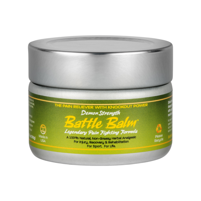 Battle Balm® Battle Balm® - Demon Strength All Natural & Organic Pain Relief Cream Topical analgesic, pain relief ointment, muscle rub Gray 4.25 oz.