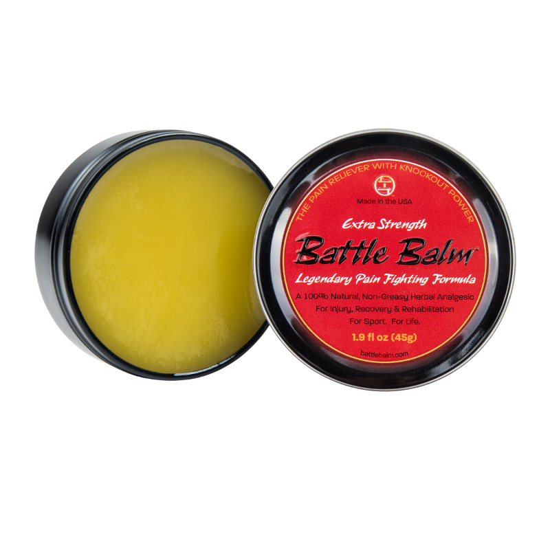 Battle Balm® Battle Balm® - Extra Strength All Natural & Organic Pain Relief Cream Topical analgesic, pain relief ointment, muscle rub Dark Slate Gray 0.45 oz.,1.9 oz.,4.25 oz.,8.5 oz.