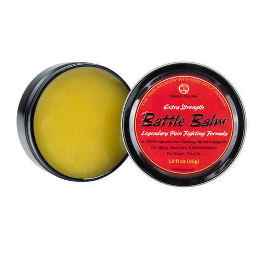 Battle Balm® Battle Balm® - Extra Strength All Natural & Organic Pain Relief Cream Topical analgesic, pain relief ointment, muscle rub Dark Slate Gray 0.45 oz.,1.9 oz.,4.25 oz.,8.5 oz.