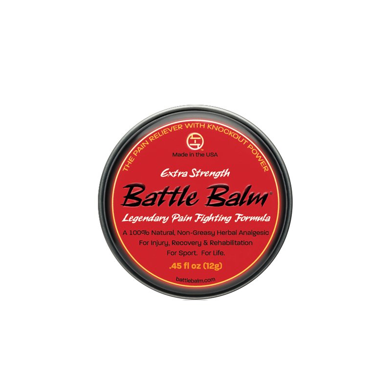 Battle Balm® Battle Balm® - Extra Strength All Natural & Organic Pain Relief Cream Topical analgesic, pain relief ointment, muscle rub Dark Slate Gray 0.45 oz.