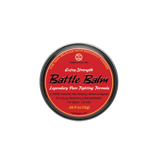 Battle Balm® Battle Balm® - Extra Strength All Natural & Organic Pain Relief Cream Topical analgesic, pain relief ointment, muscle rub Dark Slate Gray 0.45 oz.