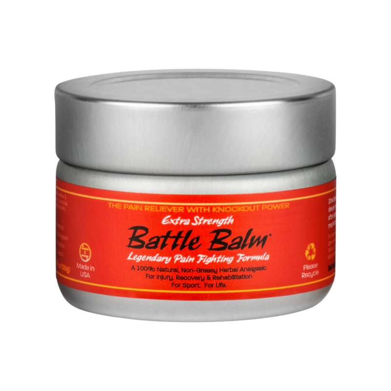 Battle Balm® Battle Balm® - Extra Strength All Natural & Organic Pain Relief Cream Topical analgesic, pain relief ointment, muscle rub Gray 4.25 oz.