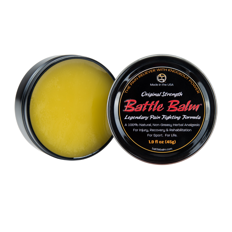 Battle Balm® Battle Balm® - Original Strength All Natural & Organic Pain Relief Cream Topical analgesic, pain relief ointment, muscle rub Goldenrod 0.45 oz.,1.9 oz.,4.25 oz.,8.5 oz.